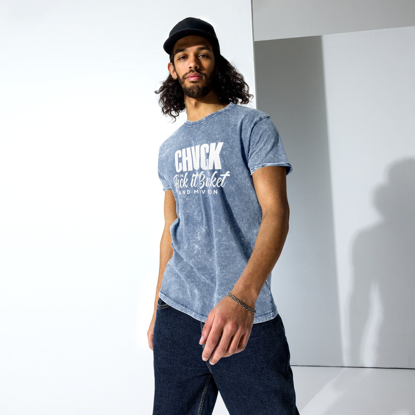 Chuck it in the bucket Denim T-Shirt
