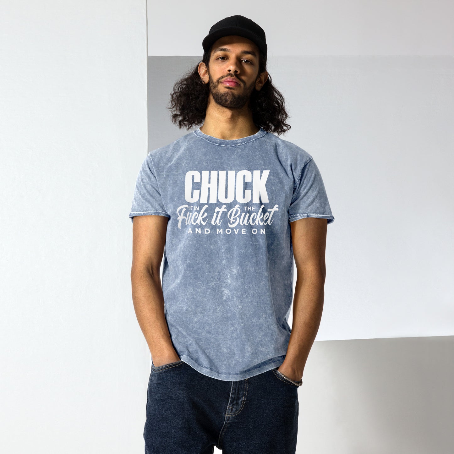 Chuck it in the bucket Denim T-Shirt