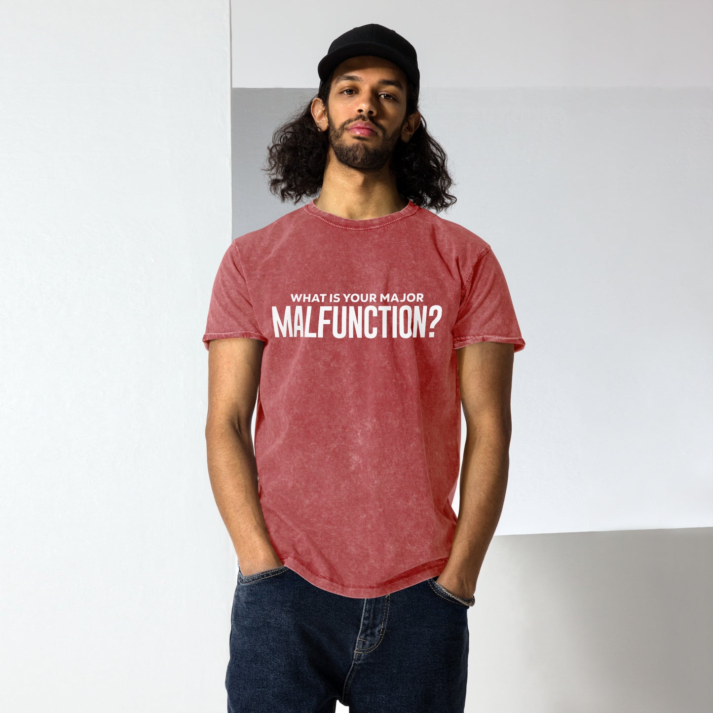 What's your major malfunction? Denim T-Shirt