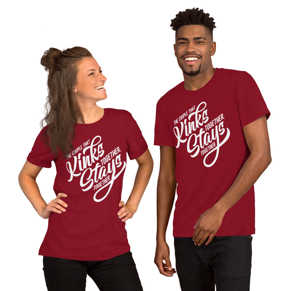 Couple that stays together Unisex t-shirt