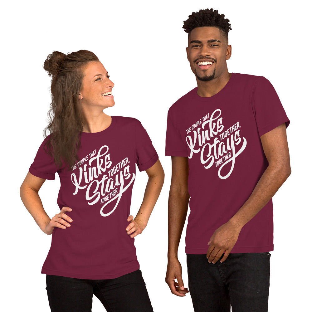 Couple that stays together Unisex t-shirt