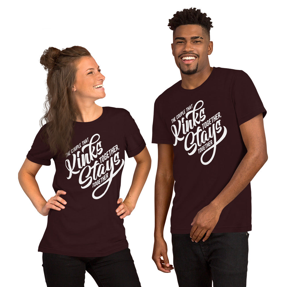 Couple that stays together Unisex t-shirt
