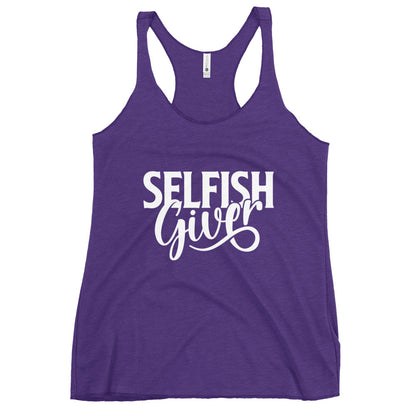 Selfish Giver Women's Racerback Tank Top product image - Banter Lifestyle Clothing