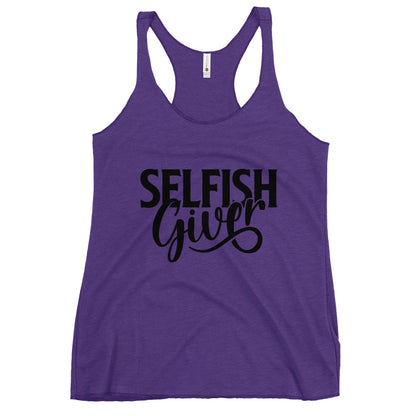 Selfish Giver Women's Racerback Tank Top - Alt Design product image - Banter Lifestyle Clothing