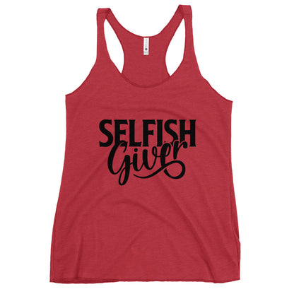 Selfish Giver Women's Racerback Tank Top - Alt Design product image - Banter Lifestyle Clothing