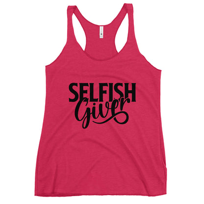 Selfish Giver Women's Racerback Tank Top - Alt Design product image - Banter Lifestyle Clothing